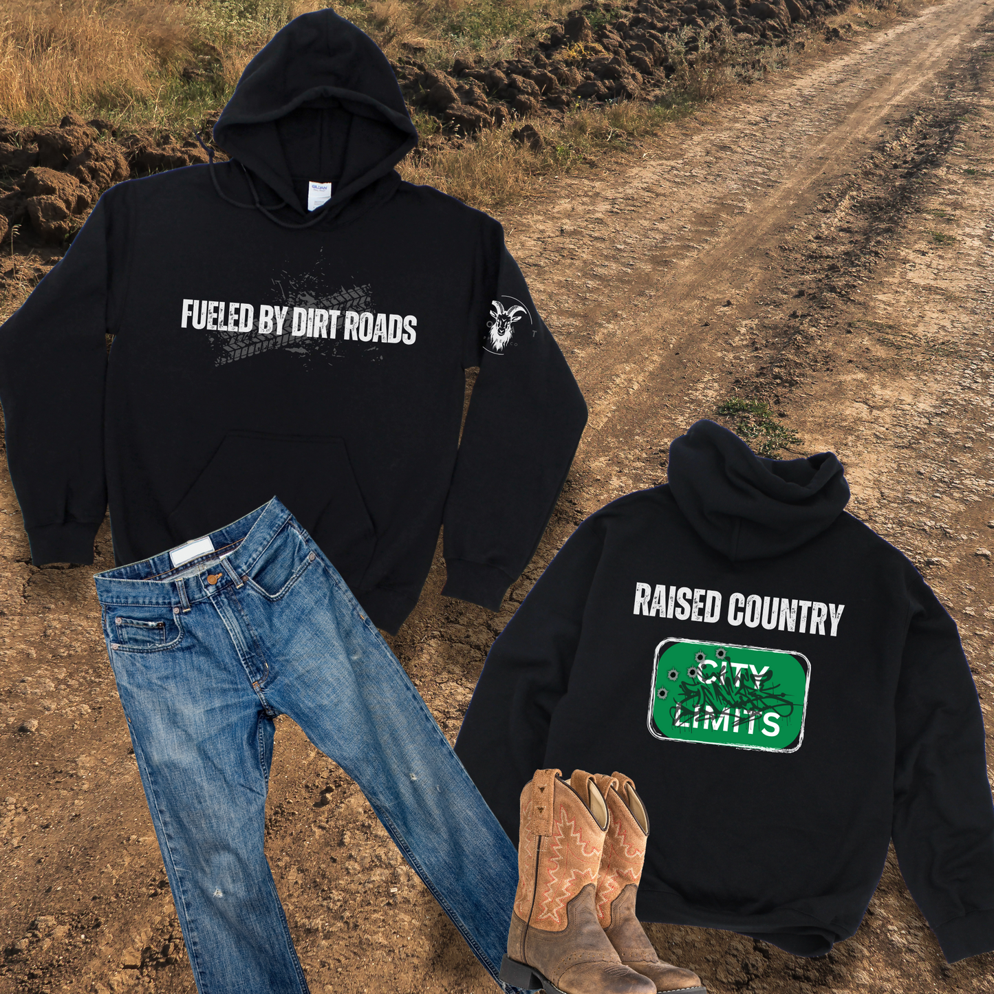 Fueled By DIrt Roads Hoodie