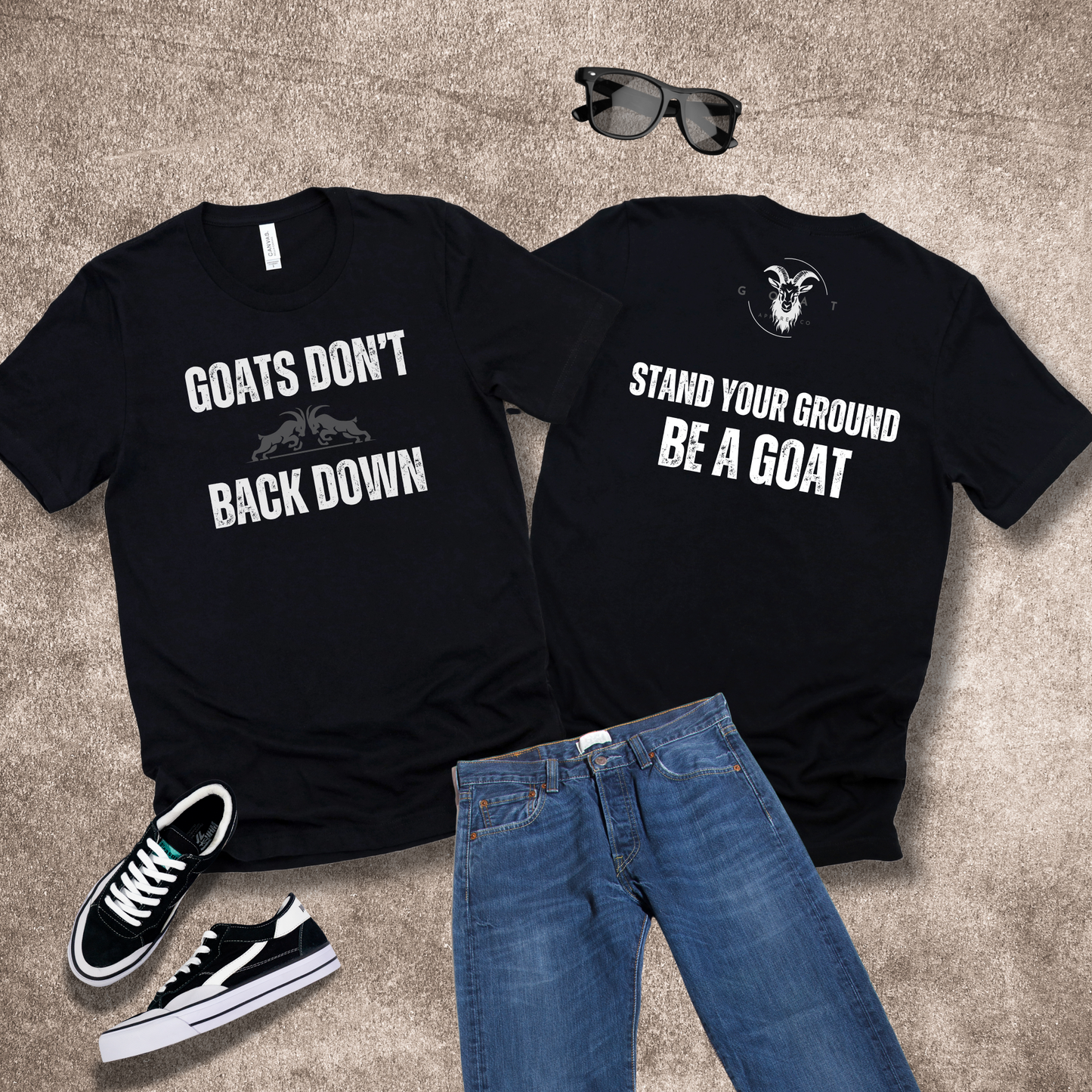 GOATS Don't Back Down Short Sleeve T-Shirt