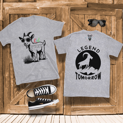 Kid Today Legend Tomorrow Short Sleeve T-Shirt